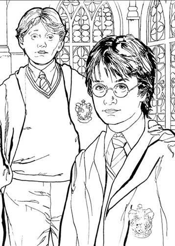 Kids-n-fun.com | 28 coloring pages of Harry Potter 2